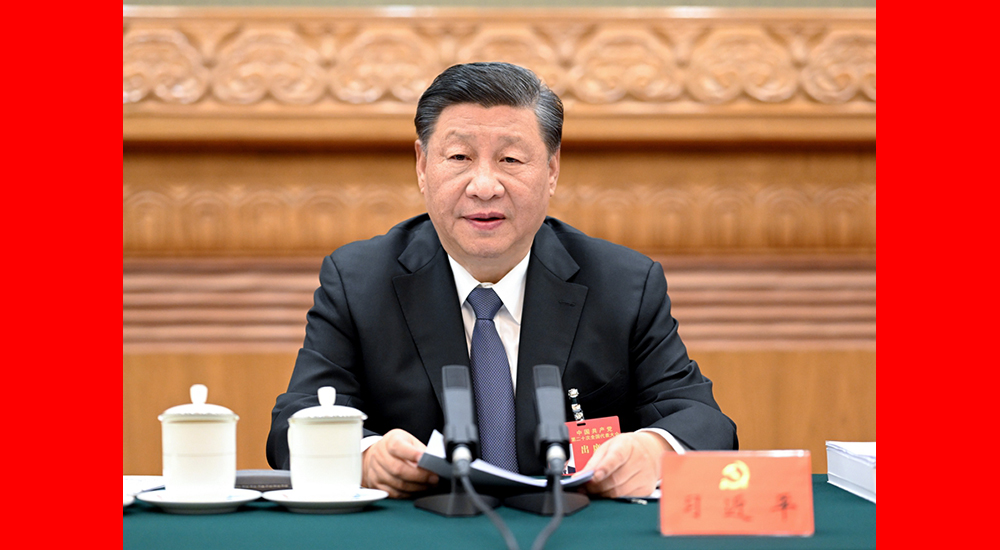 10月18日，中國共產黨第二十次全國代表大會主席團在北京人民大會堂舉行第二次會議。習近平同志主持會議。