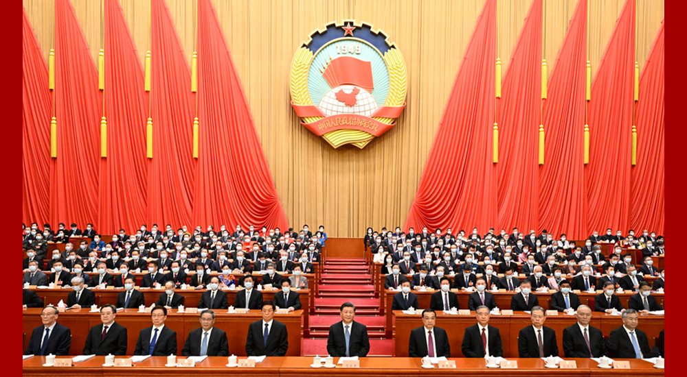 3月4日，中國人民政治協商會議第十四屆全國委員會第一次會議在北京人民大會堂開幕。