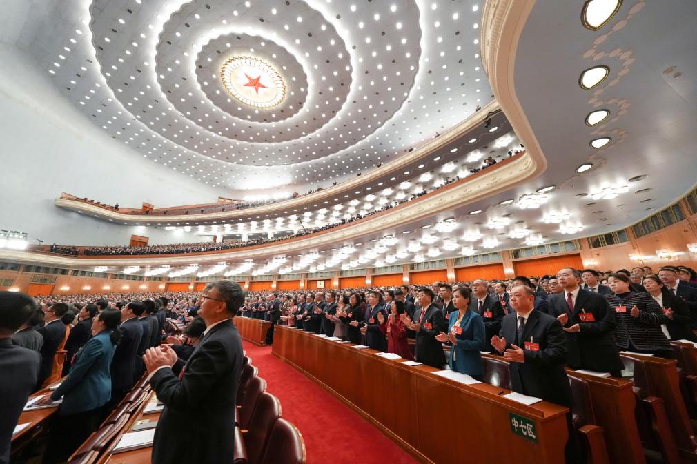 3月5日，第十四屆全國人民代表大會第二次會議在北京人民大會堂開幕。