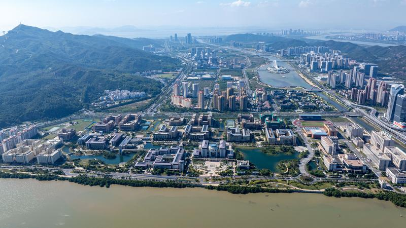圖為澳門大學橫琴校區（2024年12月4日攝，無人機照片）。新華社發 張金加/攝